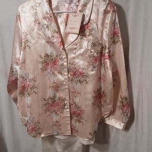 Chelsea's Collection pjs, pink floral, M